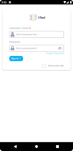 Android application VTest screenshort
