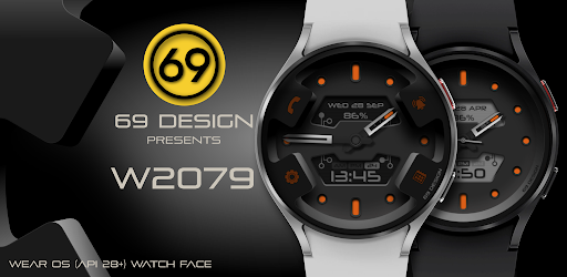 Android application [69D] W2079 hybrid watch face screenshort