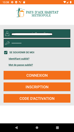 Android application Ensemble Pays d’Aix Habitat screenshort