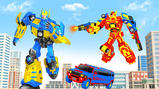 Screenshot 19 Limo Car Dino Robot Car Game android