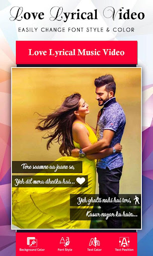 My Love Lyrical Video Maker