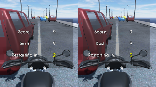 VR Motorcycle Ride Screen 3