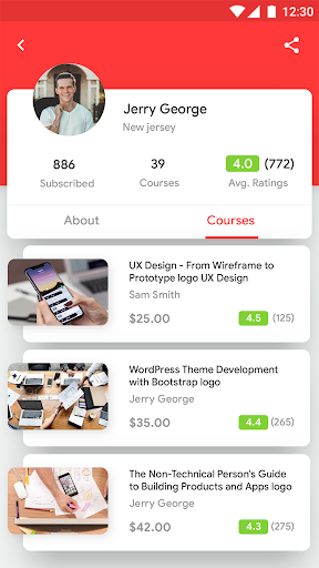 KDemy : Flutter Template Screenshot 4 - AppWisp.com