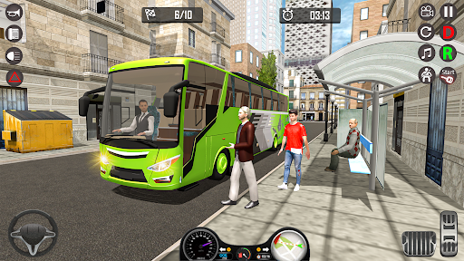Android application Bus games 3d Bus driving game screenshort
