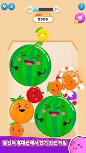과일 병합: 수박 퍼즐