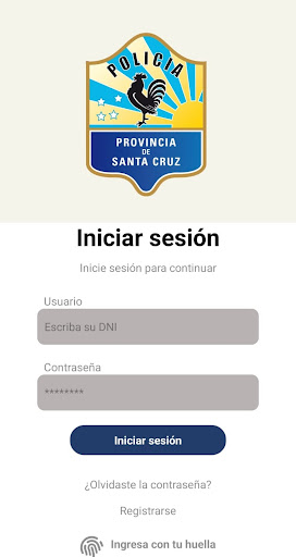 Android application Adicional Policía SC screenshort