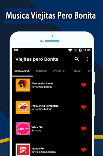 Android application Musica Viejitas Pero Bonitas screenshort