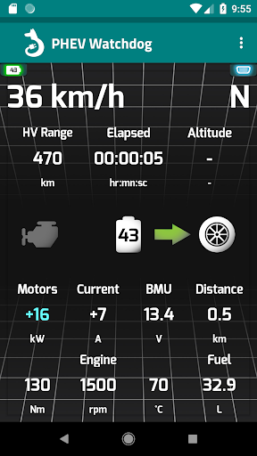 Android application PHEV Watchdog Lite screenshort