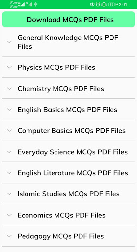 Botany Solved MCQs Test Screen 2