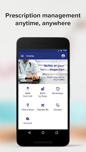 Android application myFHCP Rx screenshort