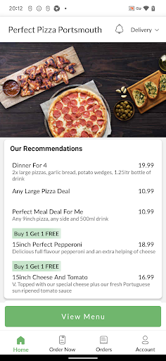 Perfect Pizza Portsmouth Screen 2