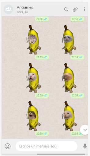 ? Gato Banana Stickers  Meme Gato Banana Sticker