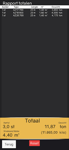 Piling Calculator Screen 3