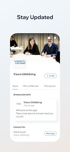 Visera Utbildning Screen 3
