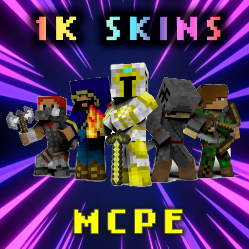 MCPE 1K+ Skins logo