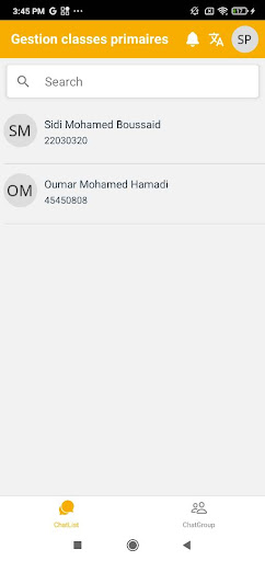 Android application SablettesApp screenshort