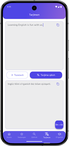 English Uzbek Dictionary
