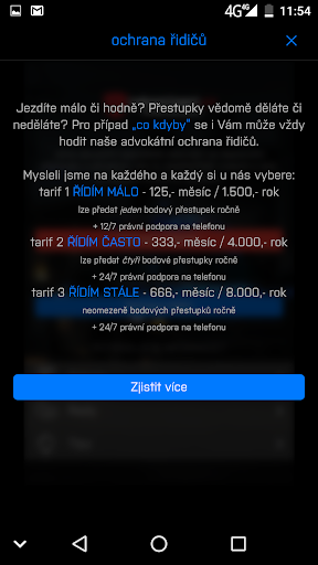 Ochrana řidičů Screen 2