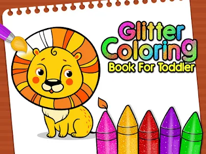 Glitter Coloring Book For Todd