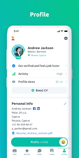 Lavoria. Jobs and vacancies Screen 3