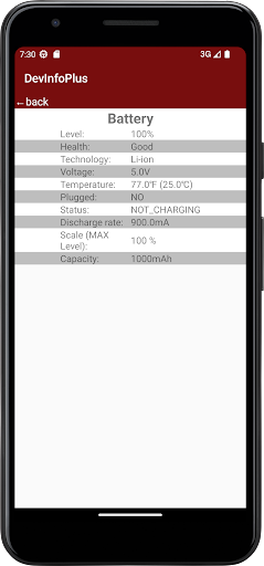 DevInfoPlus Screen 2