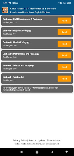 Android application CTET UP Maths-Sc. Master Guide screenshort