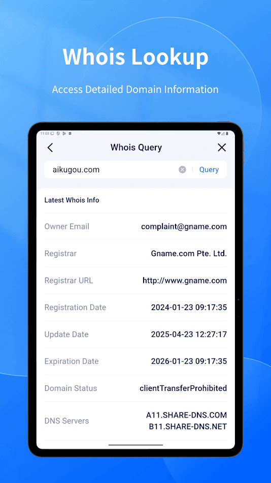 #6. Gname (Android) Door: GNAME.COM PTE. LTD.