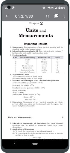 Class 11 Physics Solution Screen 3