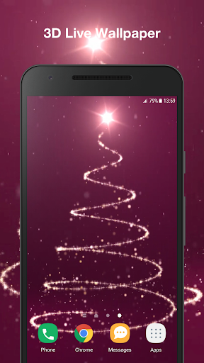Android application Christmas Tree Live Wallpaper screenshort