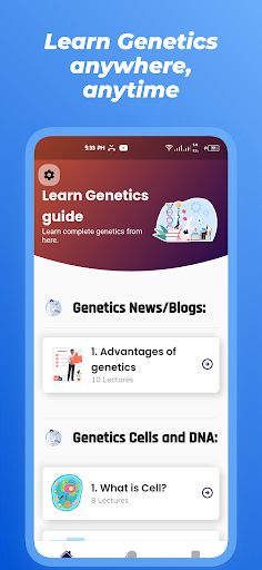 Android application Learn Genetics Pro screenshort
