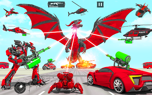 Dragon Robot Police Car Games  screenshots 9