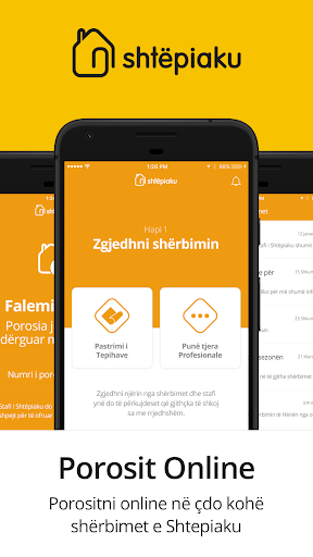 Android application Shtepiaku: Porosit Online screenshort