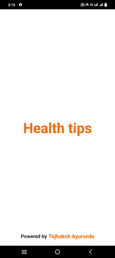 Android application Health Tips screenshort