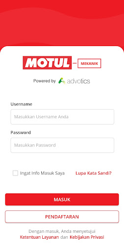 Android application Motul Mekanik screenshort