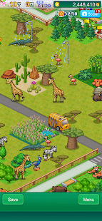 Capture d'écran de l'histoire du parc zoologique