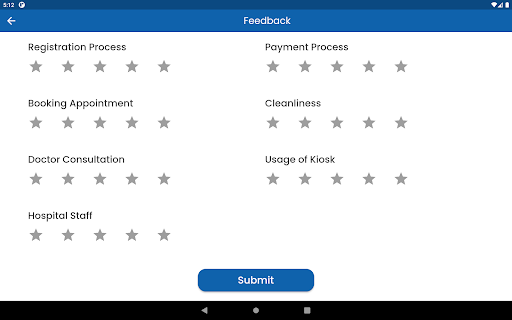 Android application Star Hospitals Kiosk screenshort