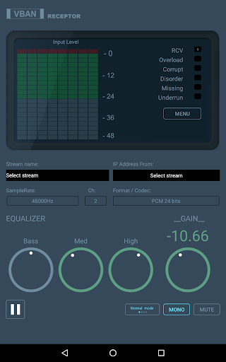 VBAN Receptor TV Screen 2