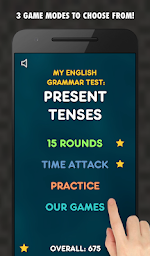 My English Grammar Test: Present Tenses (Free)