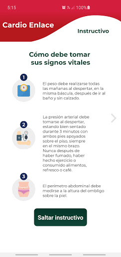 Cardio Enlace Screen 2
