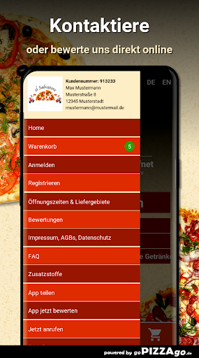 Pizza El Salvatore Nürnberg Screen 3