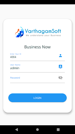 VarthagamSoft Business Now Screen 2