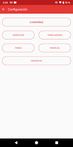 Android application BO Agricultor screenshort