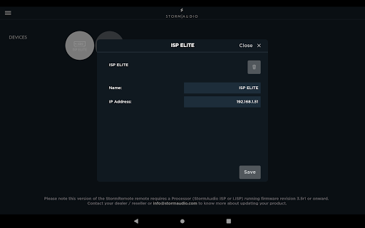 StormRemote (tablet) Screen 3