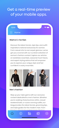 AppMySite for Custom Apps Screen 2