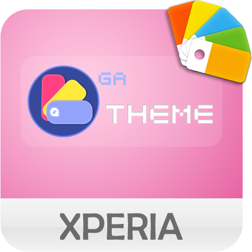 GALAXY XPERIA Theme |JUST PINK logo