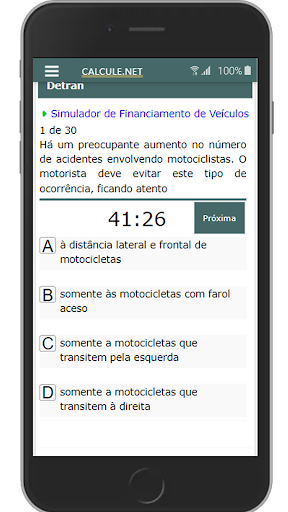 Simulado Detran PR Screen 2