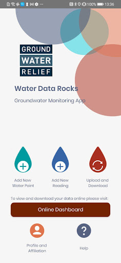 Android application WaterDataRocks screenshort