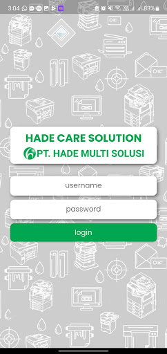 Android application HADE Care Solution screenshort