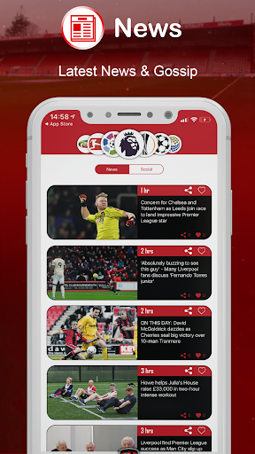 Android application Red & Black Army - Live Scores screenshort