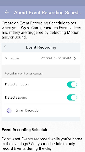Wyze Cam V2 Guide for Android Screen 2